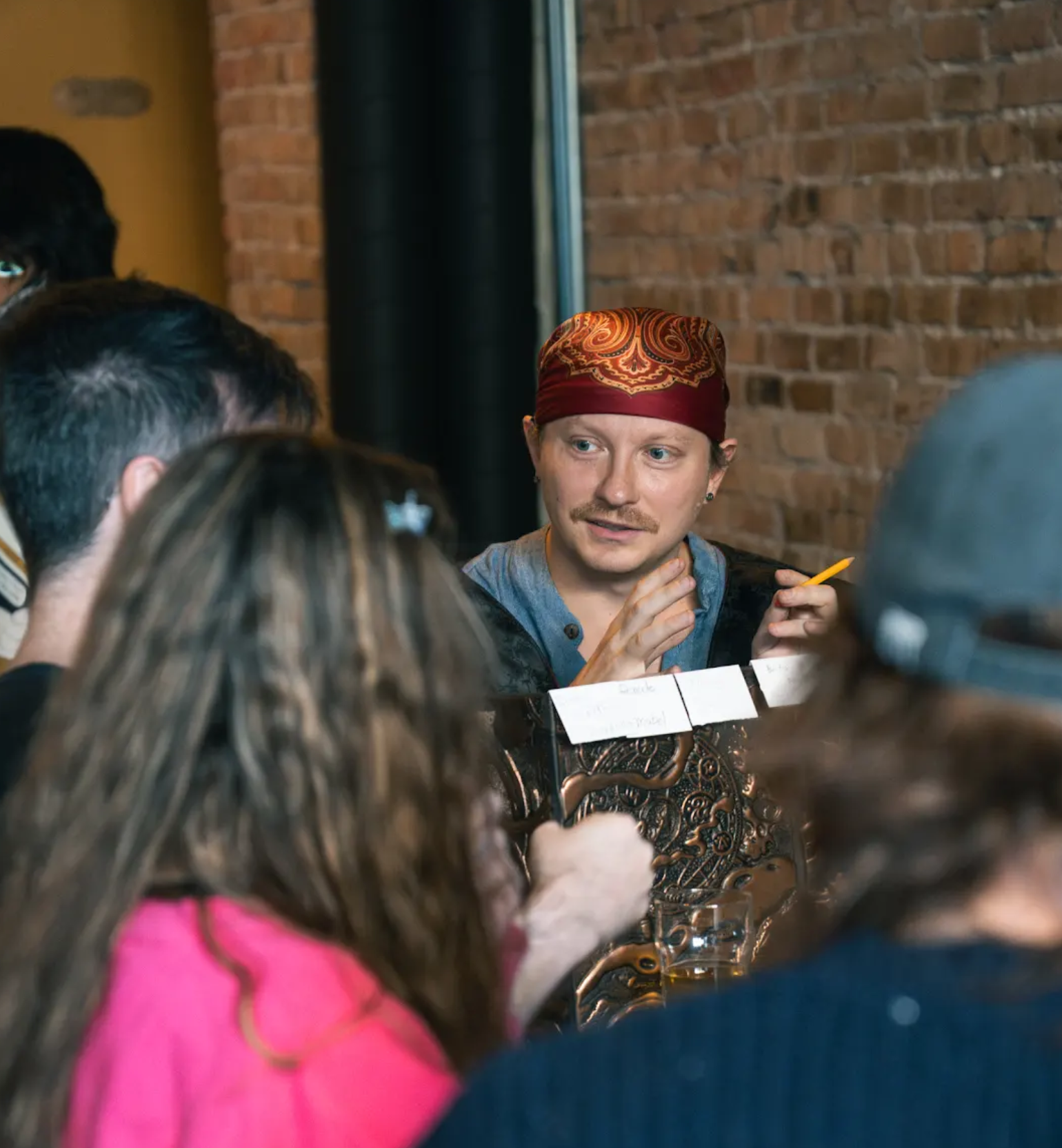 Game master leading a tabletop roleplaying session